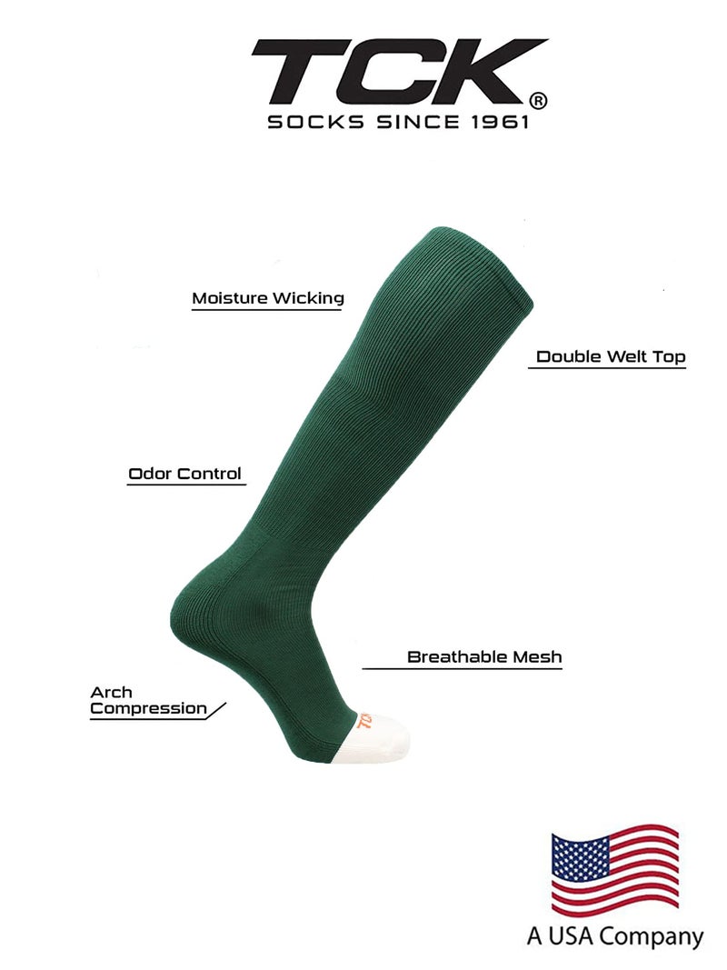 TCK Prosport Performance Tube Socks (Dark Green, X-Large) - Image 3
